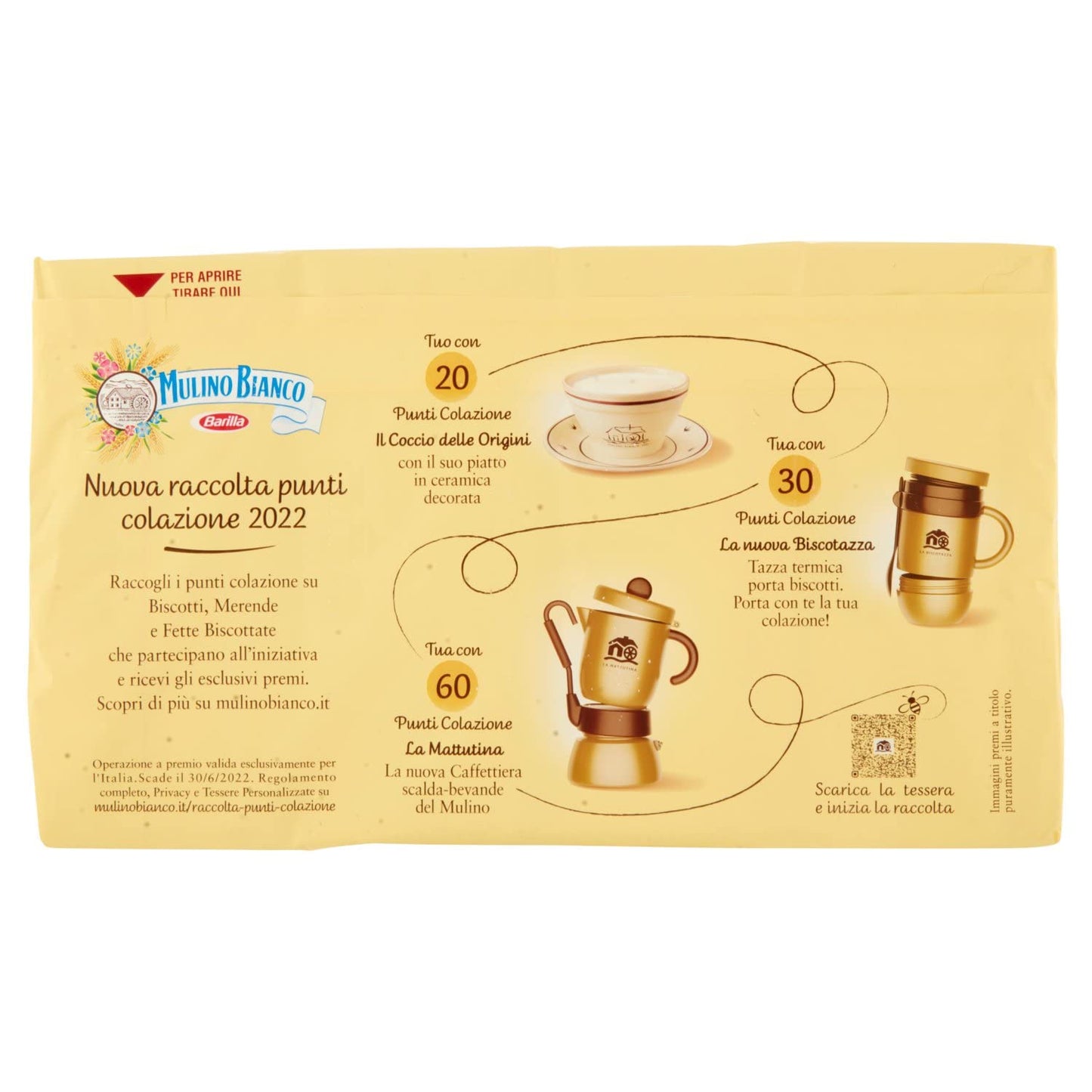 Mulino Bianco Fette Biscottate Dorate, 630 g (Confezione da 6)