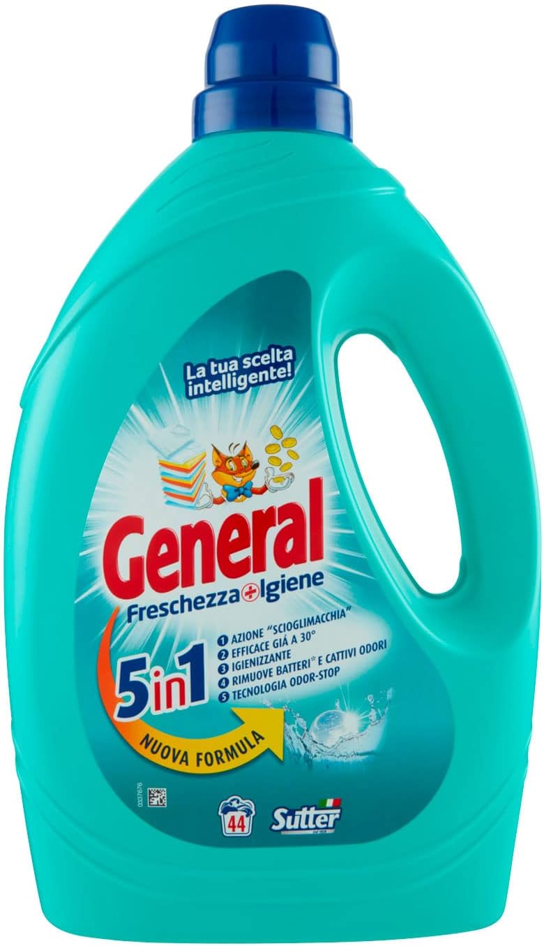 General Detersivo Lavatrice Liquido Igienizzante, 1980ml