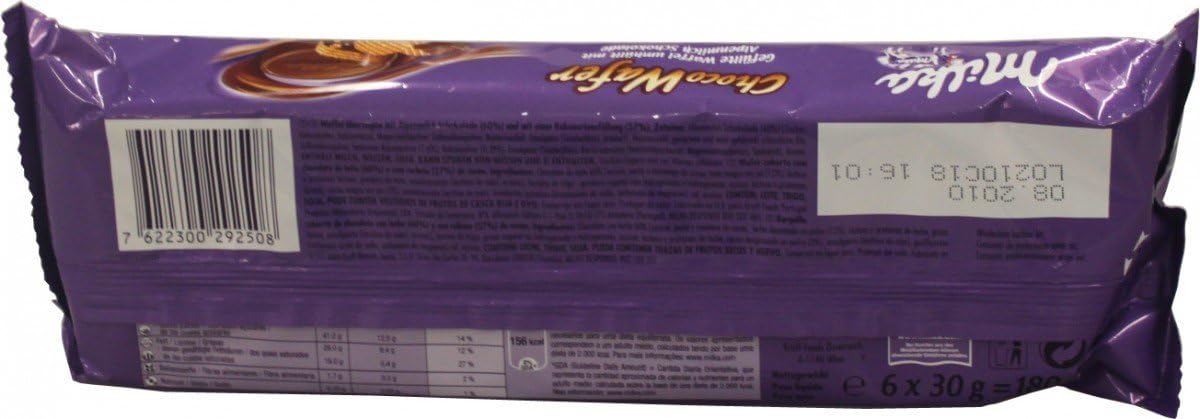 Milka Choco Wafer (Waffles) 180g