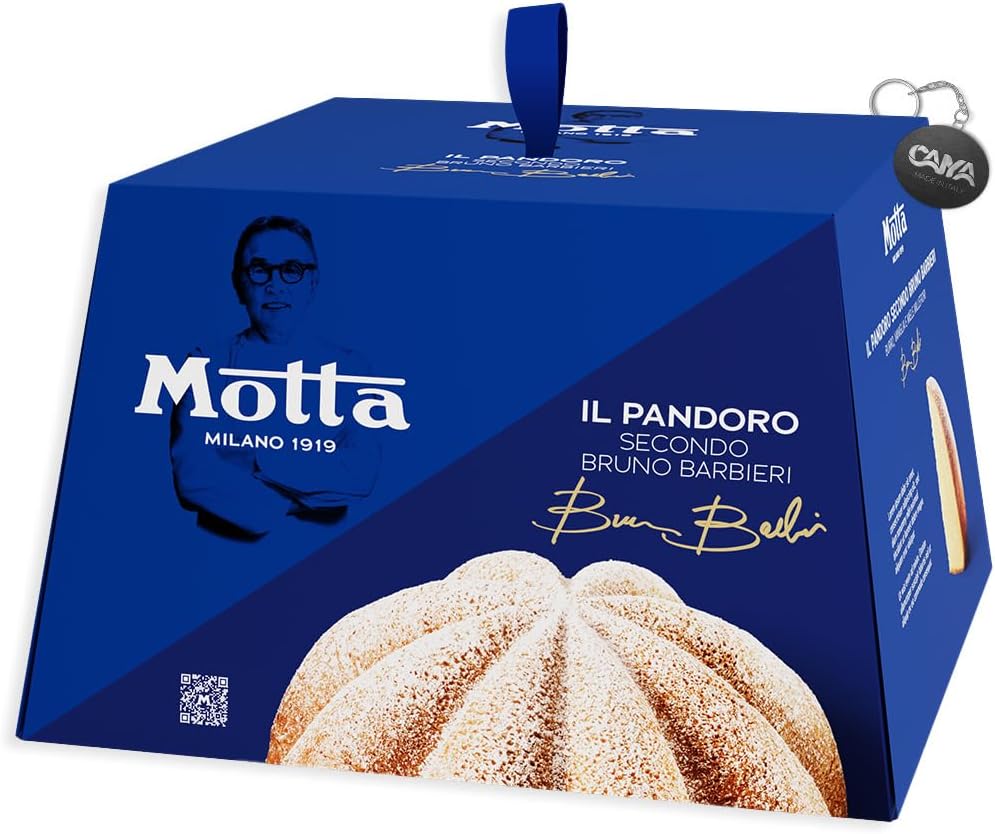Motta Il Pandoro Secondo Bruno Barbieri con Burro, Vaniglia e Miele Millefiori 800g