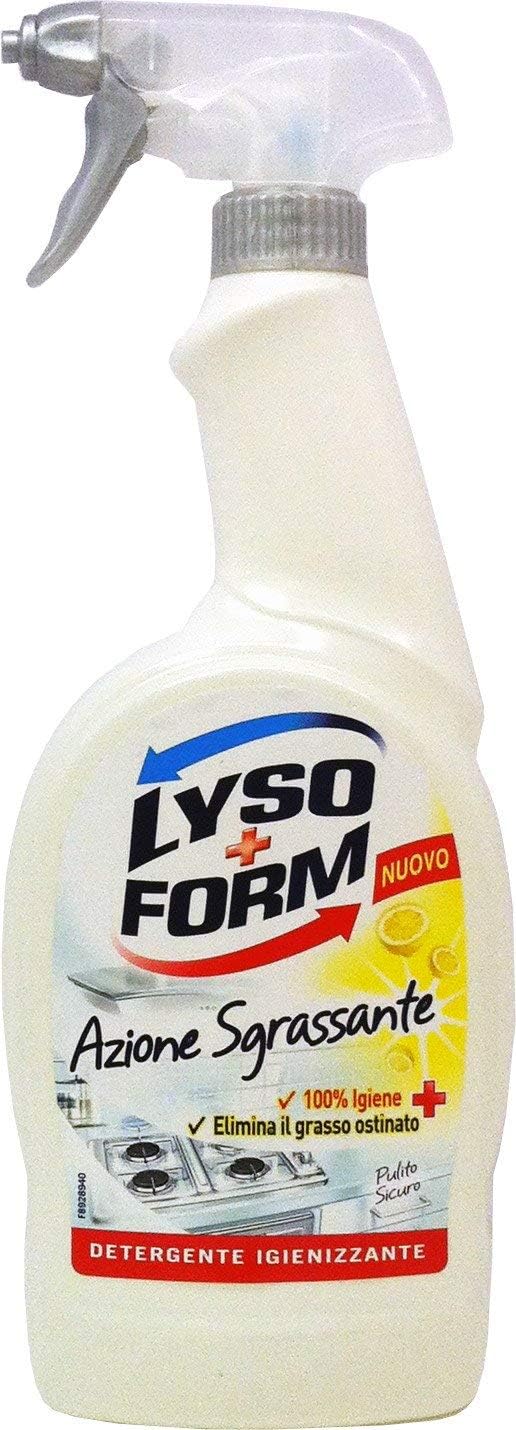 12 x LYSOFORM Azione Sgrassante Spray 750 Ml