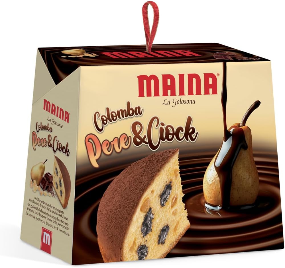 Colomba Maina La Golosona Pere e Ciock Con Cioccolato 750 g