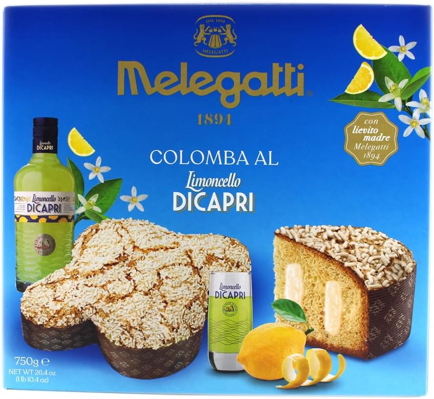 Colomba con Lievito Madre al Limoncello di Capri -Melegatti- 750 Grammi