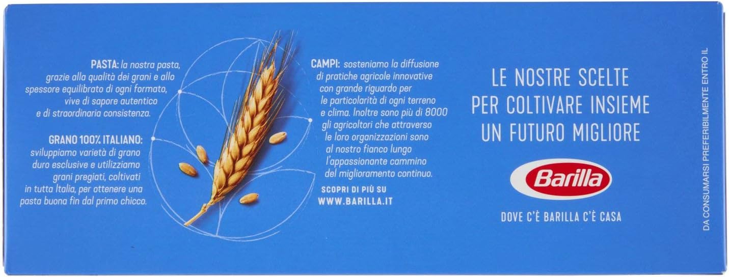 Barilla - Bucatini n.9, Cottura 8 minuti - 6 pezzi da 500 g [3 kg]