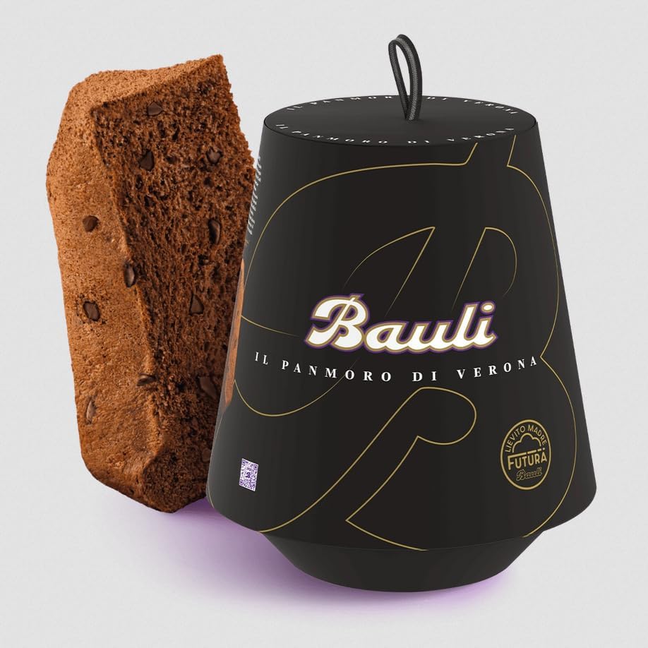 3X Bauli Il Panmoro di Verona Panmoro con Cacao, Gocce di Cioccolato Bustina di Cacao Zuccherato 100g