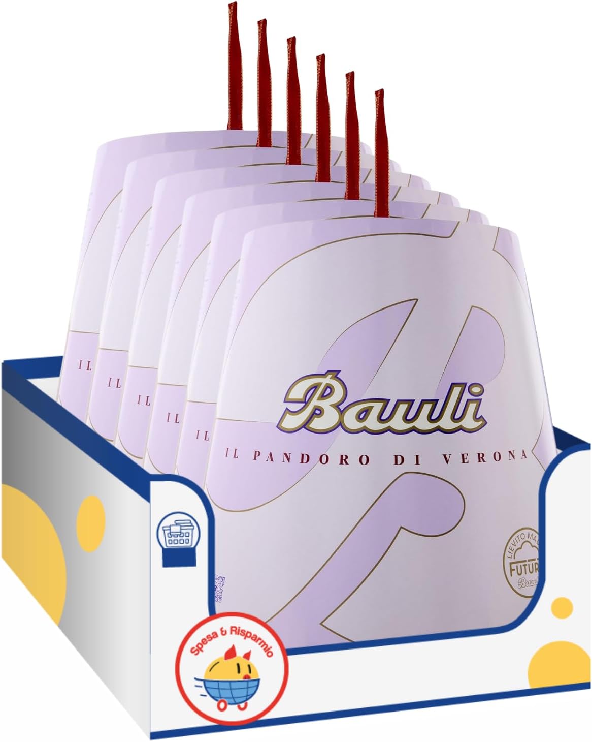 Bauli Pandoro di Verona Artigianale – Dolce Tradizionale di Natale Made in Italy – 1000g – Variazioni 1/2/4/6/8/10 Pezzi (6)