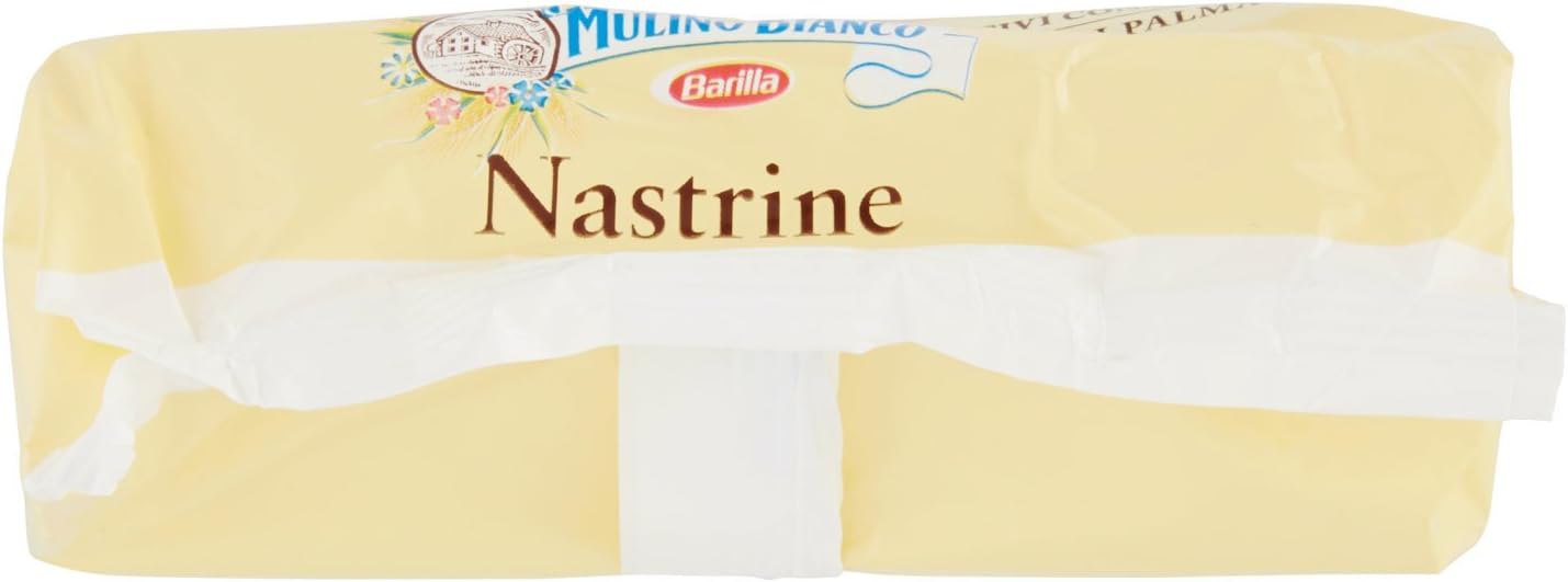 Mulino Bianco Merendine Nastrine Senza Ripieno, Snack Dolce per la Merenda - 6 merendine