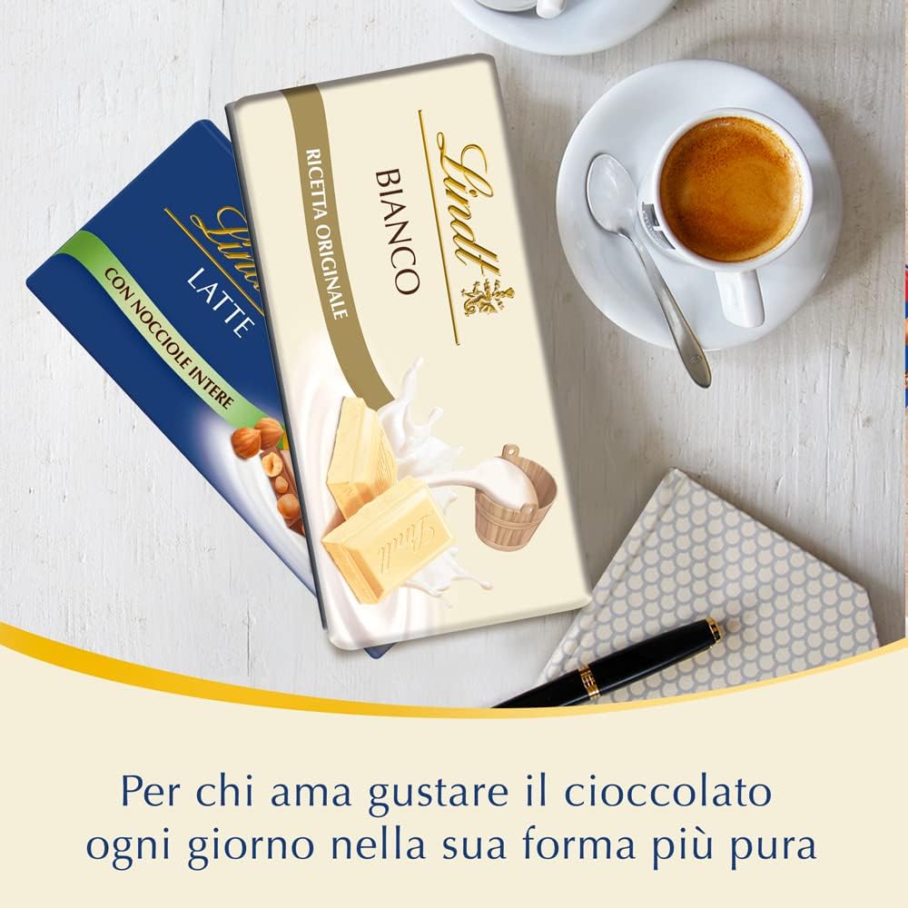 Lindt Tavoletta Classica Cioccolato Bianco, Formato 100g