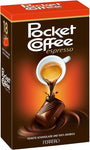 Pocket Coffee Espresso Scatola con 18 Praline di Finissimo Cioccolato e Ripieno di Caffe 100% Arabica 225g
