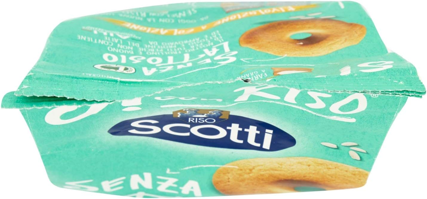 Si con Riso - Frollino con Riso - Biscotti Senza Lattosio e Senza Olio di Palma - 350 gr