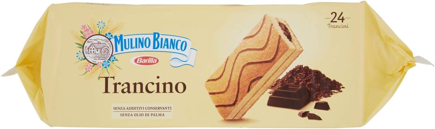 Mulino Bianco Merendine Trancino con Cacao, Snack Dolce per la Merenda, 792 g