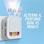 Ambi Pur 3Volution Profumatore per Ambienti, 1 Diffusore Elettrico e 1 Ricarica, Fragranza Oro e Fiori di Vaniglia, tecnologia Elimina Odori, Fino a 90 Giorni di Profumo per Ricarica