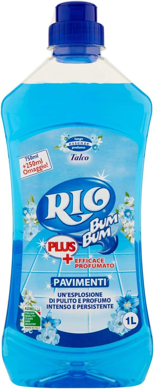 RIO Bum Bum Plus Pavimenti Profumo di Talco, 750ml