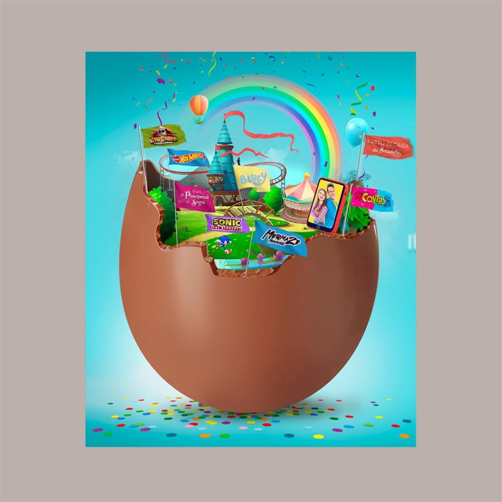 Uovo Cioccolato al Latte Finissimo con Sorpresa BLUEY 220 gr Lucgel