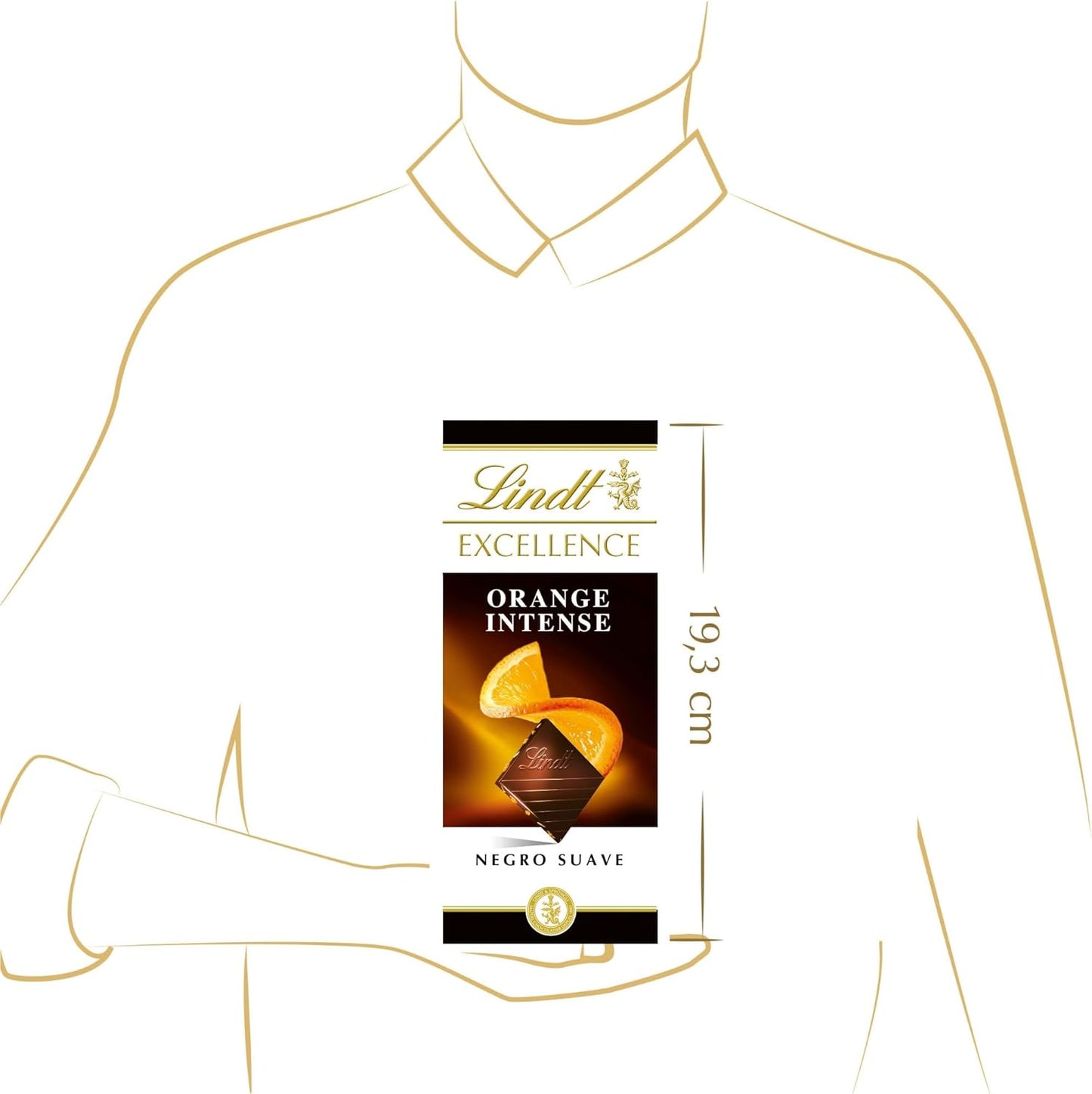 Lindt Excellence Orange Intense, 100g