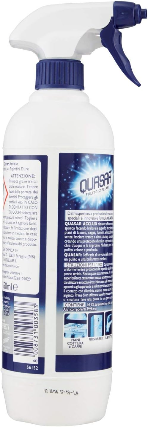 Quasar Lucidante Acciaio, 650ml