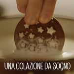 12X Pan di Stelle Biscotti Frollini con Cacao, Cioccolato e Latte Fresco Italiano, Colazione Ricca di Gusto, 700 g