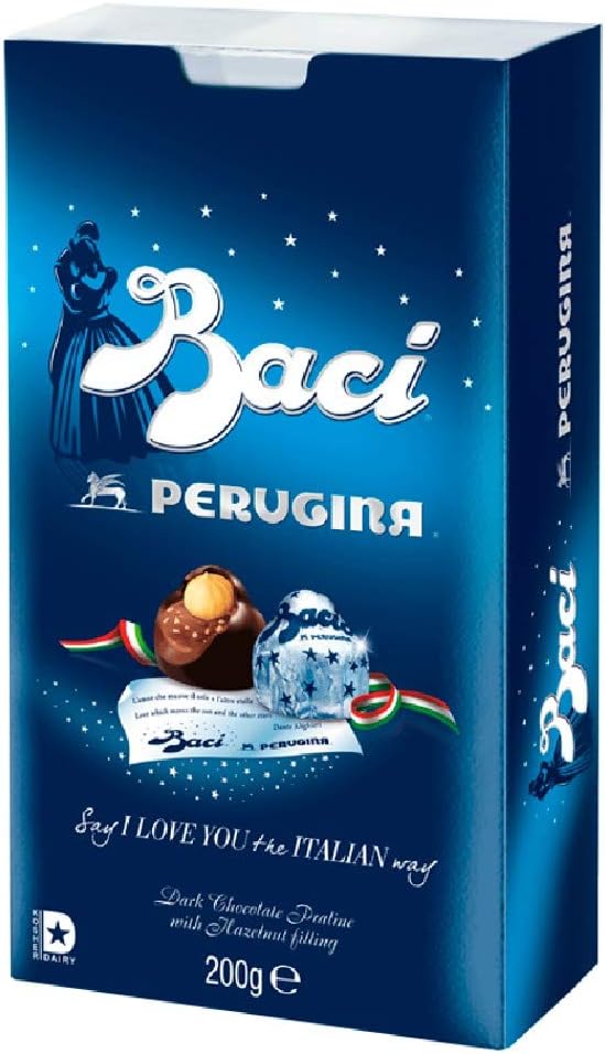 Baci Perugina Cioccolatini Fondenti Ripieni al Gianduia, 200g