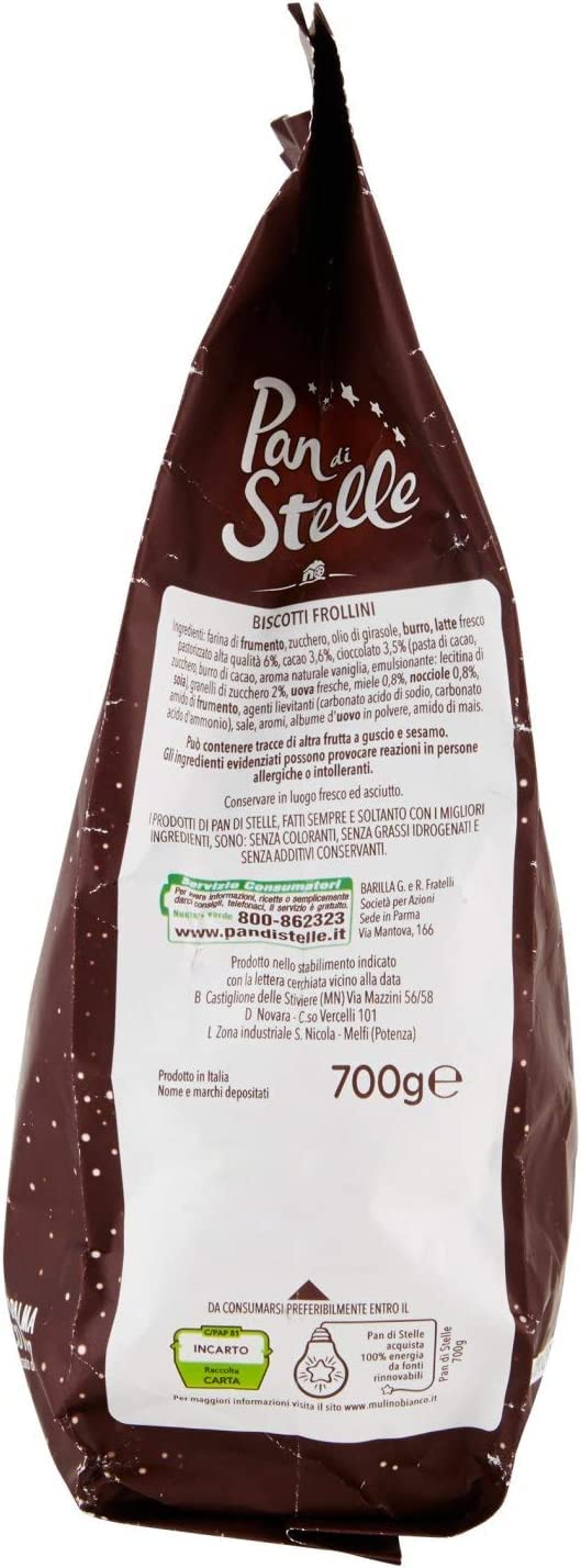 Mulino Bianco Pan di Stelle Biscotti al Cioccolato Italiano 3X 700g