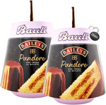 2X Bauli Pandoro Baileys Soffice Specialità con Crema al Liquore Baiyles e Cacao Zuccherato 750g [2 Pandori]