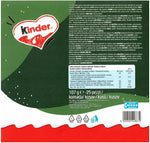 Kinder Love Mini Edizione Merry Christmas Confezione con 25 Cuori di Cioccolato Finissimo al Latte con Ripieno al Latte 107g