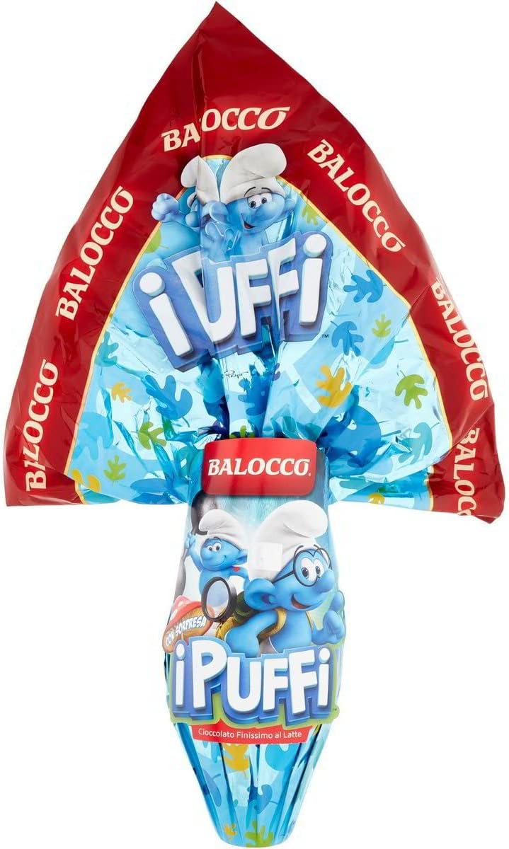 Uovo Puffi LUI al Cioccolato Finissimo al Latte con Sorpresa 150g (Pasqua 2024)