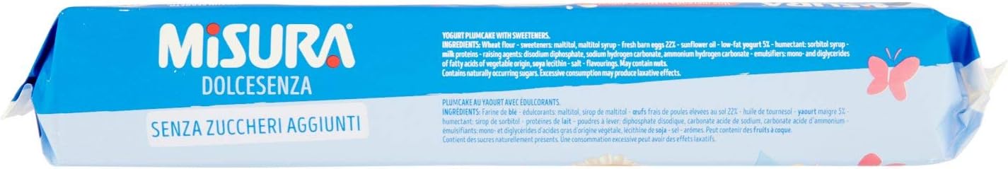 Misura Plumcake Preparati con Yogurt, 6 Plumcake, 190g