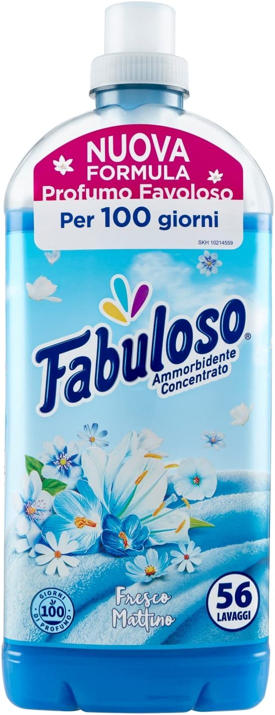 Fabuloso ammorbidente concentrato Fresco Mattino 56 lavaggi 1,25 L