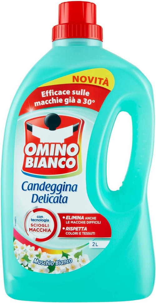 Omino Bianco Candeggina Delicata Muschio Bianco, 2L