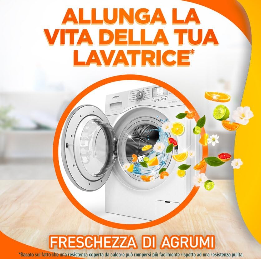 Sole Cura Lavatrice Freschezza di Agrumi, Confezione da 2 Cura Lavatrice da 250 ml