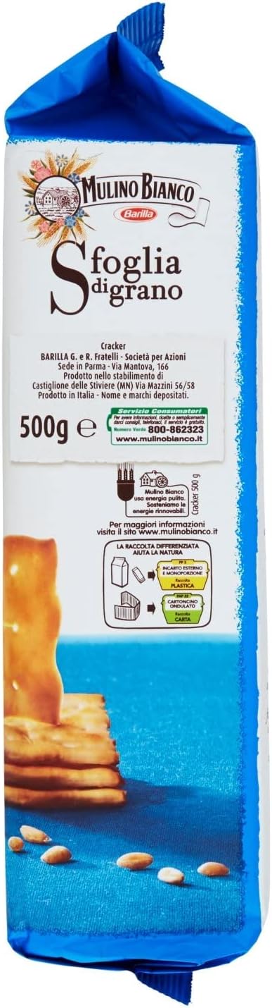 Mulino Bianco Barilla Cracker Cracker Non Salati Senza Salati 500 g Italia
