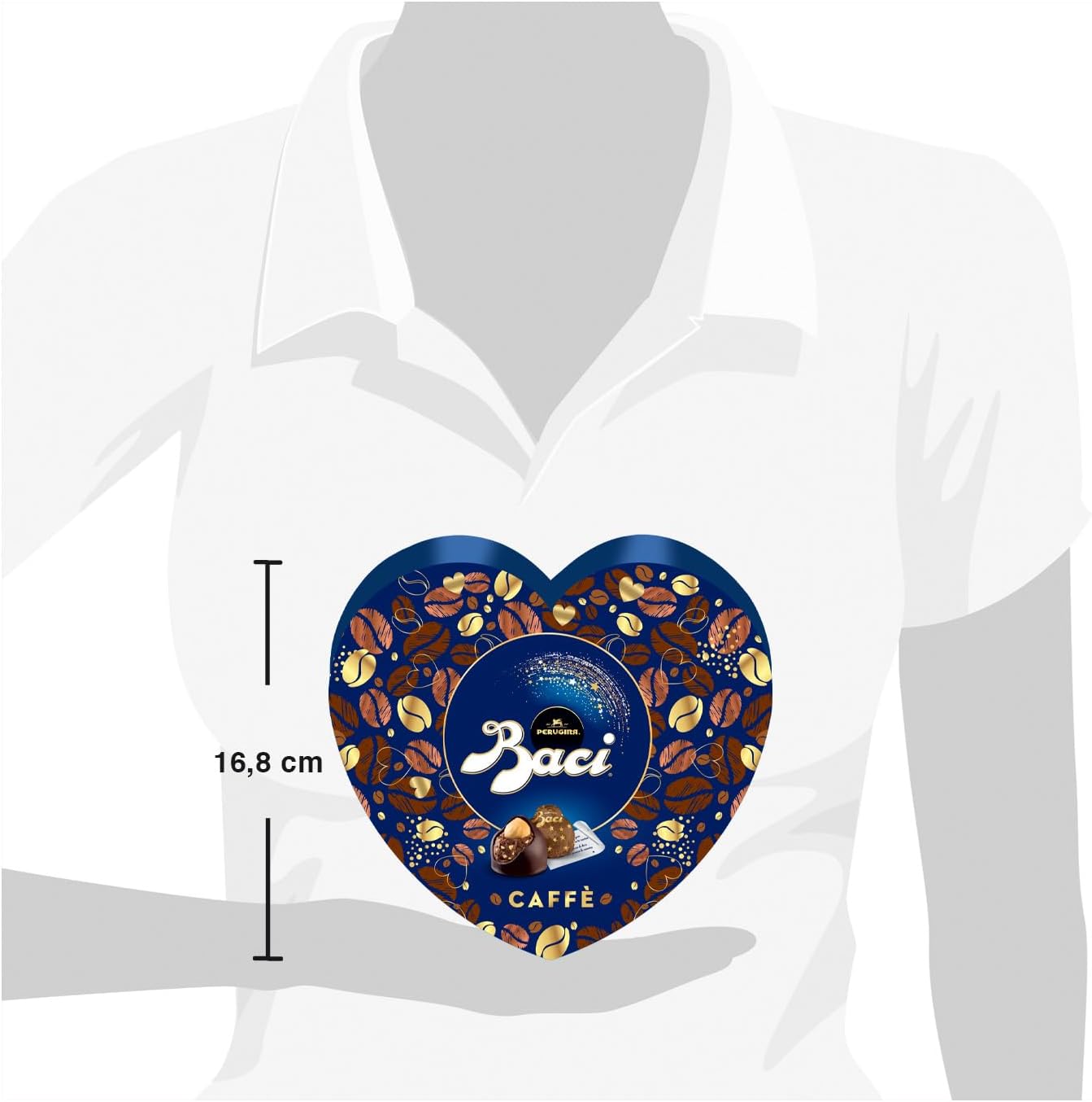 Baci Perugina Caffè Cioccolatini Fondenti Ripieni, Gusto Di Caffè, 100g