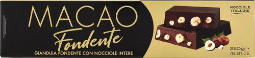 Macao Torrone Gianduia Con Nocciole Fondente, 250g