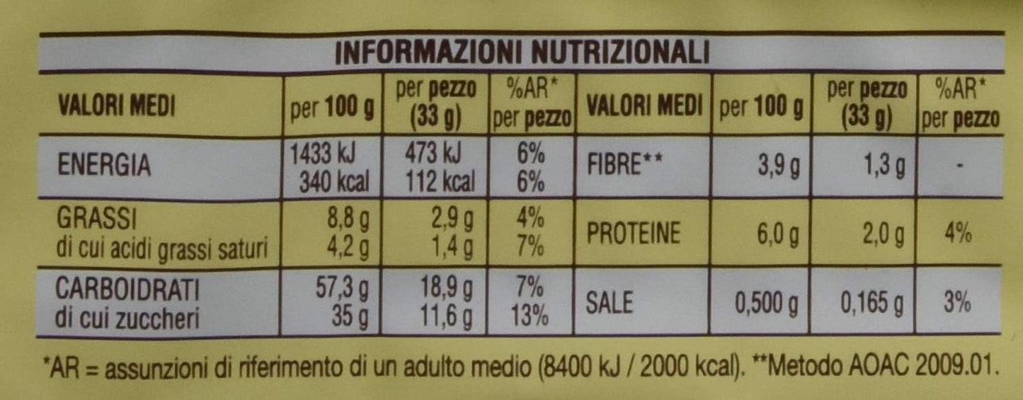 Mulino Bianco Merendine Trancino con Cacao, Snack Dolce per la Merenda, 792 g