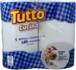 Tutto Asciugatutto Cucina 280 Strappi, 2 Rotoli