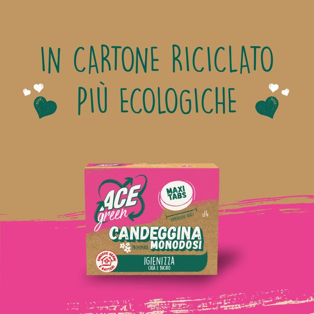 ACE CANDEGGINA GREEN MONODOSE, Confezione da 14 tabs