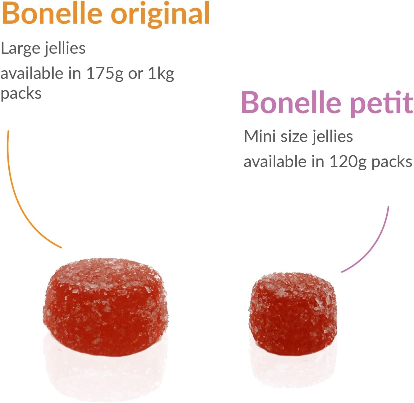 Bonelle Caramelle Gelee Petit Frutta Assortite, 120g