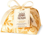 Tre Marie Panettone Milanese Incartato a Mano con Gemme Candite di Arance Siciliane, Cedro Diamante e Uvetta 1kg