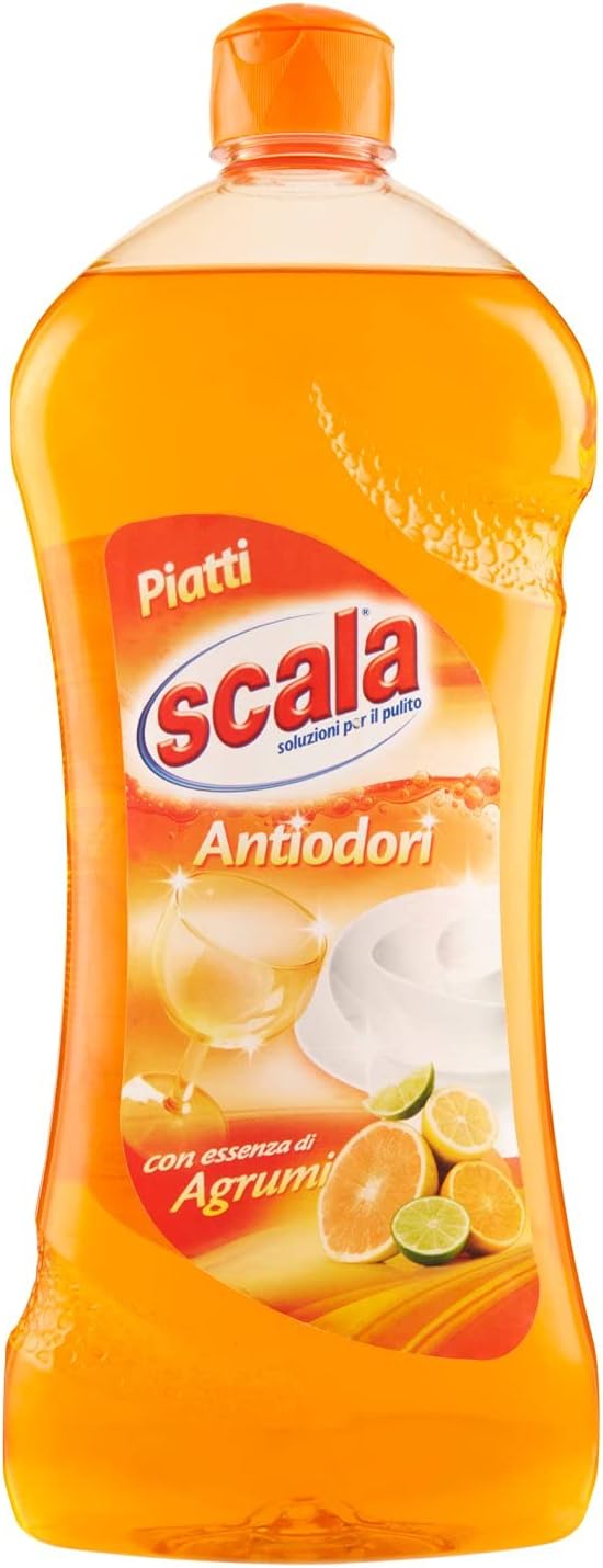 Scala Antiodori Detergente per Piatti con Essenza di Agrumi, 750ml