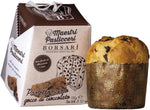 Mini Panettone Borsari Panettoncino con Gocce di Cioccolato Astucciato 48 x 100 g