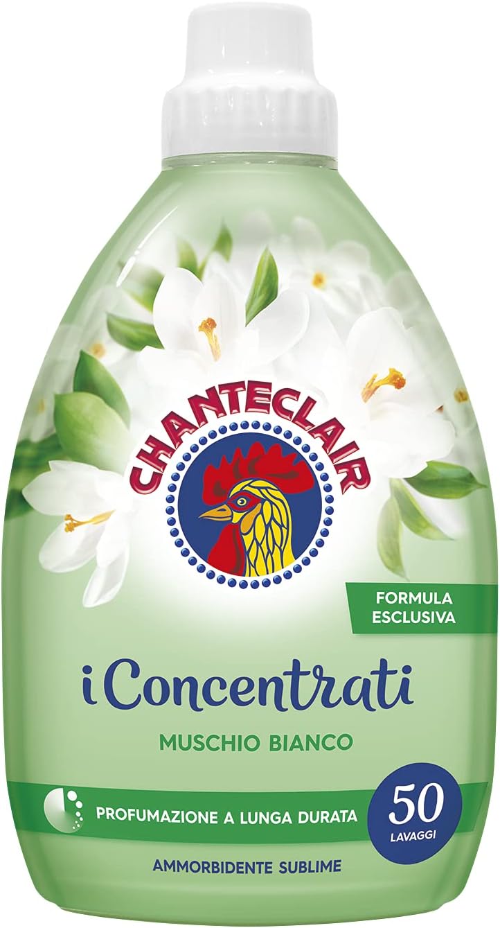 Chanteclair, Ammorbidente I Concentrati, 50 Lavaggi, Muschio Bianco, 1 l