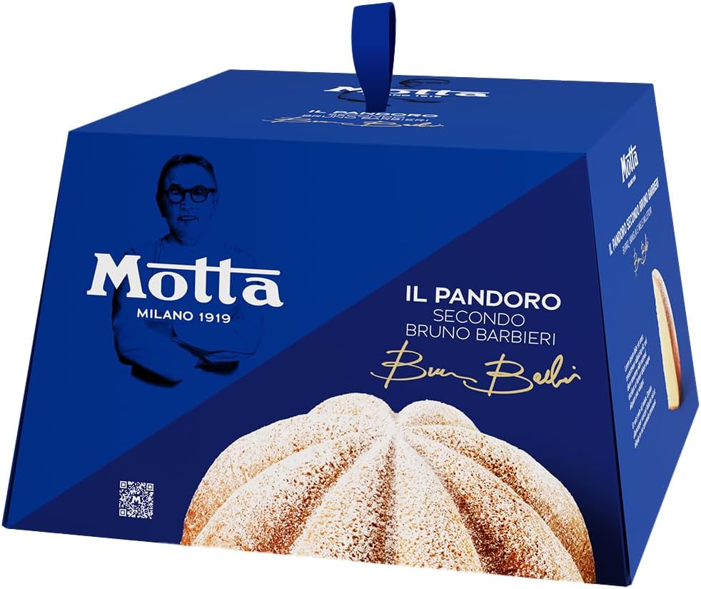 Motta Il Pandoro Secondo Bruno Barbieri con Burro, Vaniglia e Miele Millefiori 800g