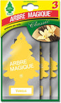 Arbre Magique, Profumatore Auto, Fragranza Vaniglia, Profumazione Dolce e Tropicale, Durata fino a 7 Settimane, Made in Italy