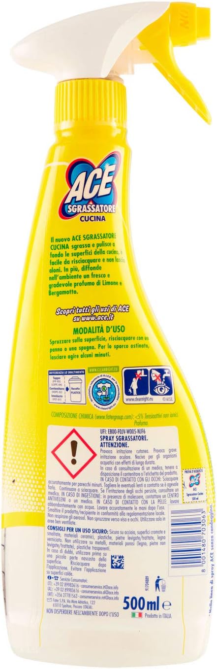 ACE+ SGRASSATORE Cucina Spray 500ML