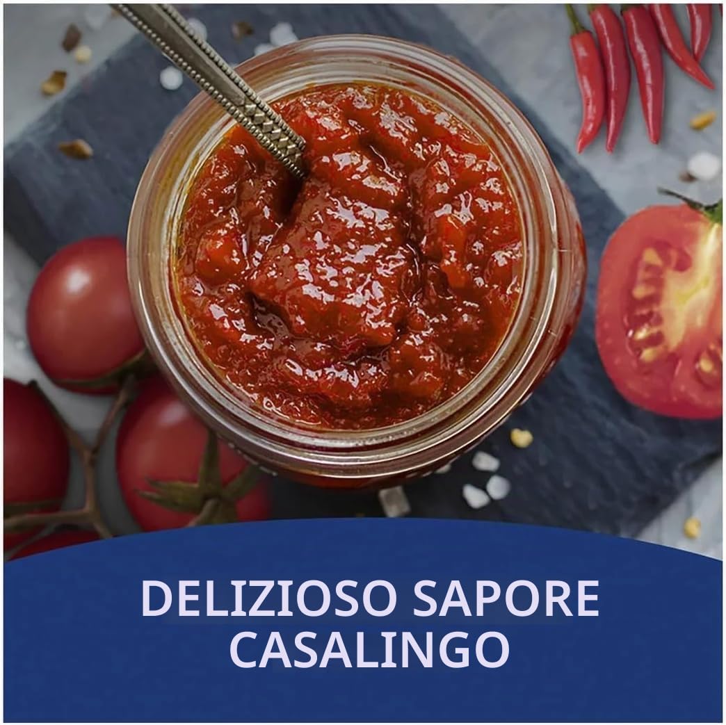 BARILLA Salsa Arrabbiata al Pomodoro e Peperoncino, Set di 4 Barattoli, 400g per Barattolo