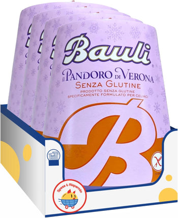 Bauli Pandoro di Verona Senza Glutine – Dolce Natalizio Tradizionale – 500g – Variazioni 1/2/4/6/8/10 Pezzi (4)