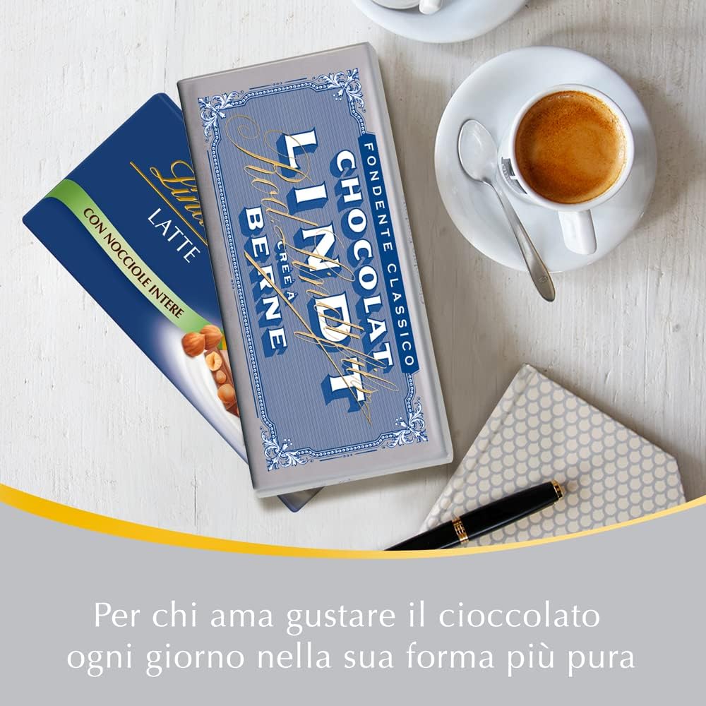 Lindt Tavoletta Classica Cioccolato Fondente, Formato 100g