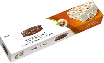 TORRONE DI GENNARO FRIABILE ALLE NOCCIOLE 140 GR NATALE CIOCCOLATO CROCCANTE