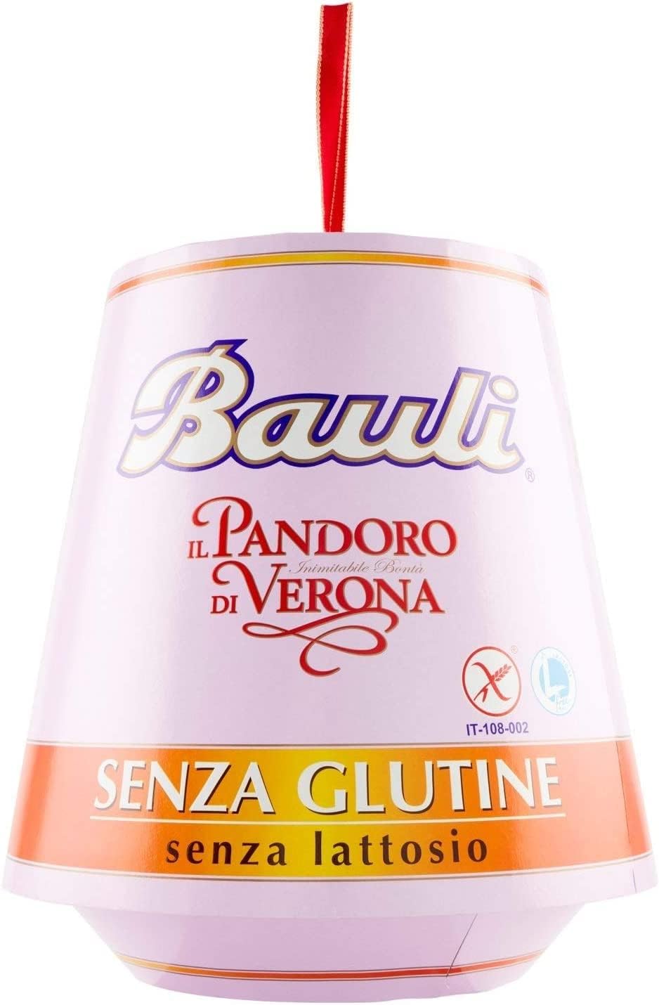 2X Bauli il Pandoro di Verona Classico Senza Glutine e Senza Lattosio (Lactose & Gluten Free) 500g [2 Pandori]