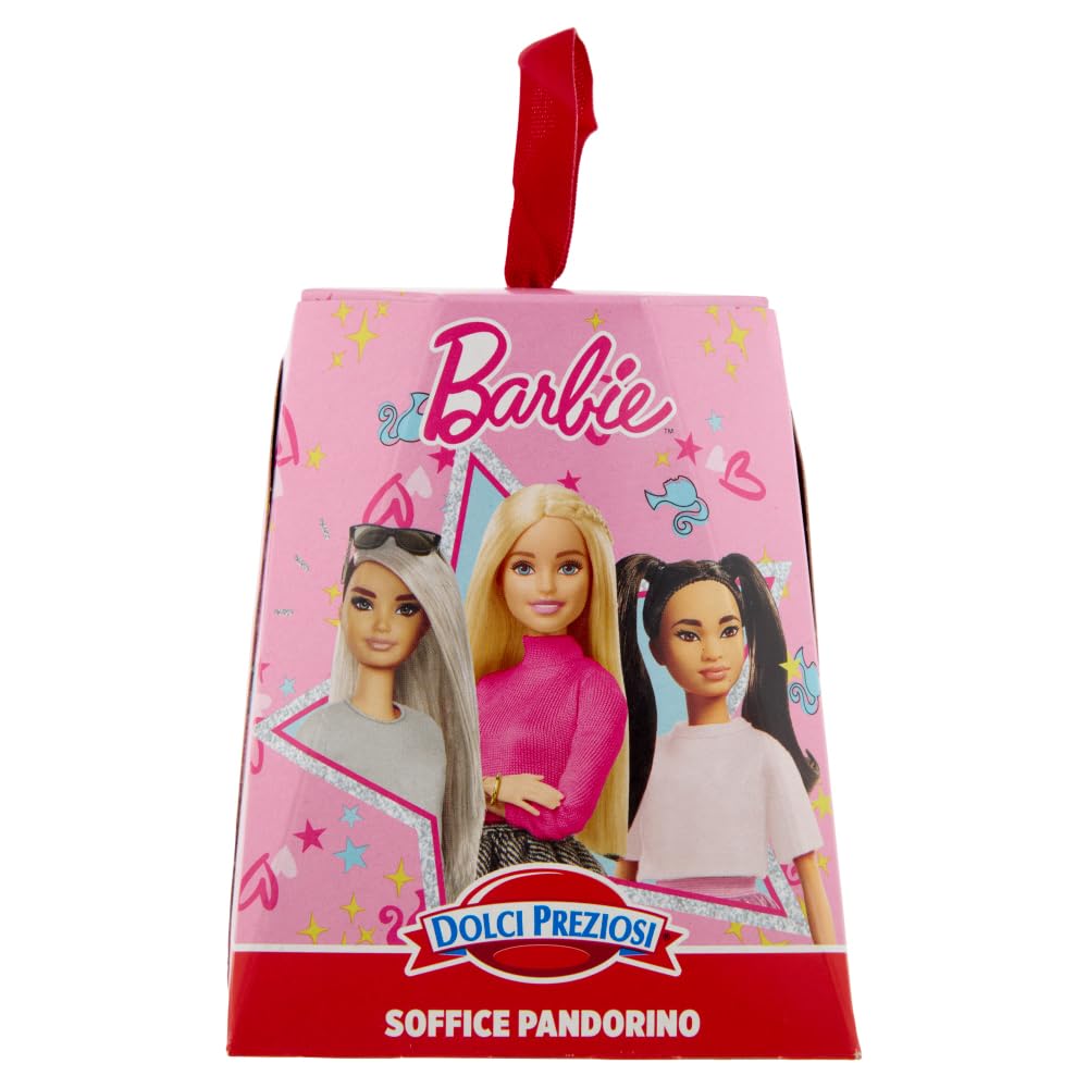 Dolci Preziosi Soffice Pandorino con Sorpresa all'Interno, 80g - Barbie